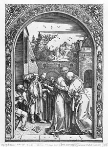 El encuentro de Santa Ana y San Joaquín en la Puerta Dorada, de la serie 